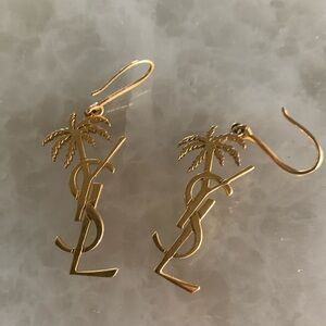 Authentic YSL palm tree earrings